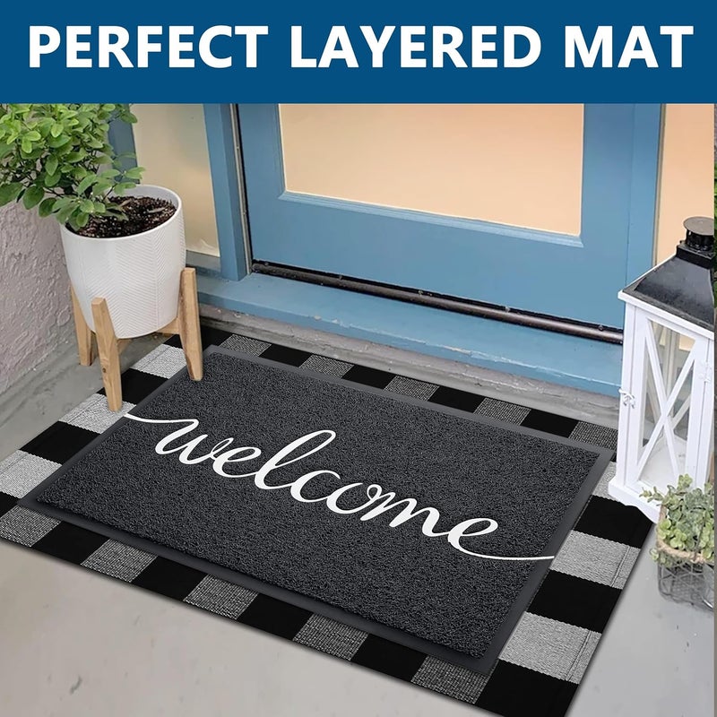 EARTHALL Funny Welcome Mats Outdoor, Front Door Mat for Outside Entry, Doormat Outside/Inside Entrance, Entry Door Rugs for Entryway Indoor, Outdoor Mats for Home Entrance, Front Porch Decor 36"x24" - Image 3